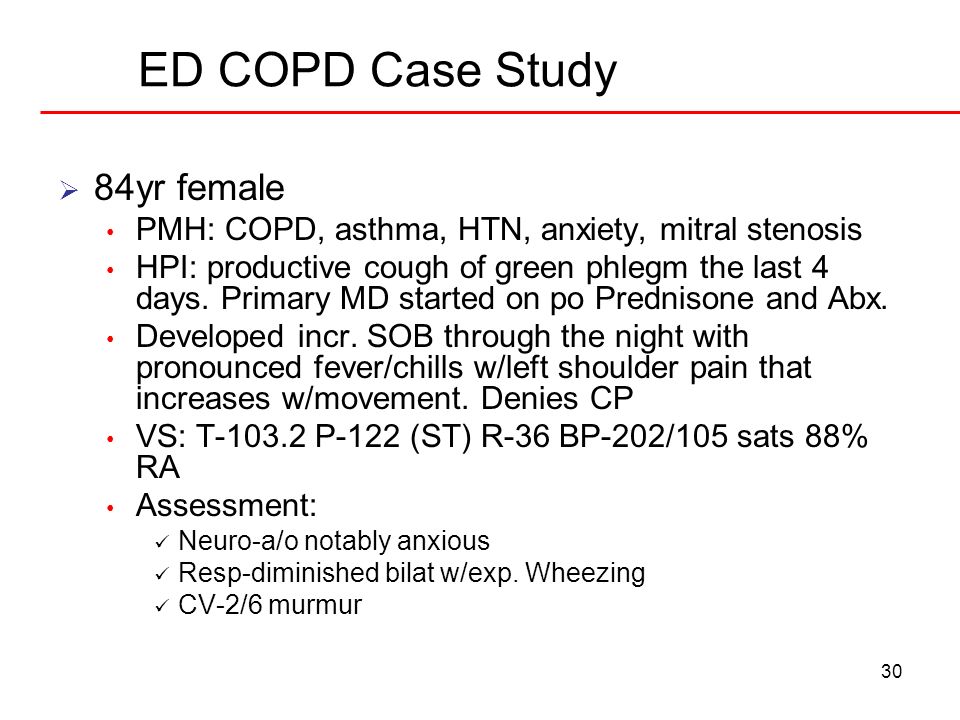 A COPD Case Study: Susan M.
